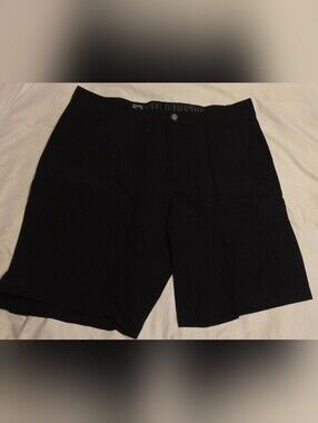 Reel Legends Black Men's Flat Front Shorts Size 34